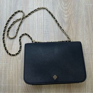 Tory Burch Robinson Gold Braided Chain adjustable crossbody